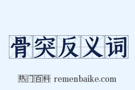 骨突反义词是什么意思的图片